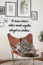 Şükür Nimeti Çoğaltır Yazılı Dekoratif Ahşap Tablo