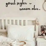 Güzel Şeyler Zaman Alır Yazılı Dekoratif Ahşap Tablo