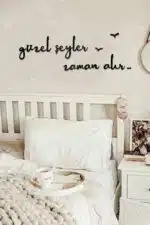 Güzel Şeyler Zaman Alır Yazılı Dekoratif Ahşap Tablo