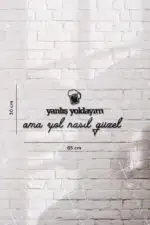 Yanlış Yoldayım Ama Yol Nasıl Güzel Yazılı Dekoratif Ahşap Tablo - Görsel 3