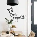 Bon Appetit Yazılı Dekoratif Ahşap Tablo