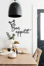 Bon Appetit Yazılı Dekoratif Ahşap Tablo