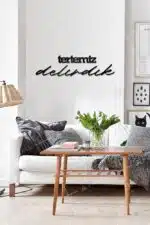 Tertemiz Delirdik Yazılı Dekoratif Ahşap Tablo