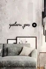Yalanı Geç Yazılı Dekoratif Ahşap Tablo - Görsel 2