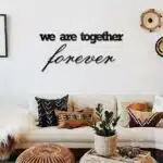 We Are Together Forever Yazılı Dekoratif Ahşap Tablo