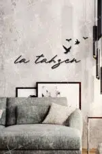 La Tahzen Yazılı Dekoratif Ahşap Tablo - Görsel 2