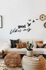 Good Vibes Only Yazılı Dekoratif Ahşap Tablo - Görsel 2