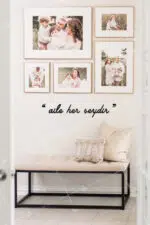 Aile Her Şeydir Yazılı Dekoratif Ahşap Tablo - Görsel 2