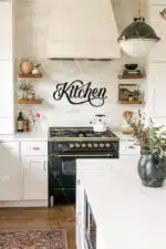 Kitchen Yazılı Dekoratif Ahşap Tablo