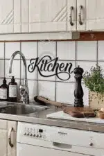 Kitchen Yazılı Dekoratif Ahşap Tablo - Görsel 2