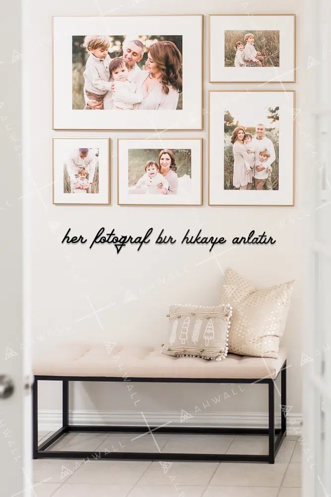Her Fotoğraf Bir Hikaye Anlatır Yazılı Dekoratif Ahşap Tablo - Görsel 2