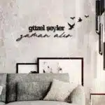 Güzel Şeyler Zaman Alır Yazılı Dekoratif Ahşap Tablo
