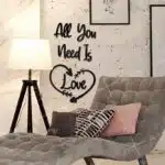 All You Need Is Yazılı Dekoratif Ahşap Tablo