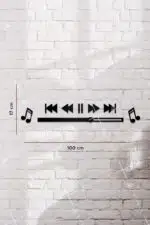 Müzik Bar Motifli Dekoratif Ahşap Tablo - Görsel 3