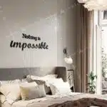 Nothing Is Impossible Yazılı Dekoratif Ahşap Tablo