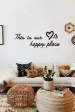 This Is Our Happy Place Yazılı Dekoratif Ahşap Tablo - Görsel 2