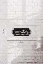 Positive, Mind, Vibes, Life Yazılı Dekoratif Ahşap Tablo - Görsel 3