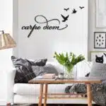 Carpe Diem Yazılı Dekoratif Ahşap Tablo