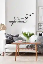 Carpe Diem Yazılı Dekoratif Ahşap Tablo