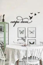 Carpe Diem Yazılı Dekoratif Ahşap Tablo - Görsel 2
