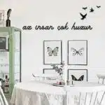 Az İnsan Çok Huzur Yazılı Dekoratif Ahşap Tablo