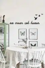 Az İnsan Çok Huzur Yazılı Dekoratif Ahşap Tablo