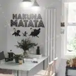 Hakuna Matata Yazılı Dekoratif Ahşap Tablo