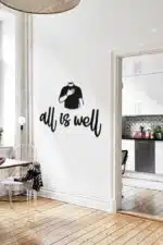 All Is Well Yazılı Dekoratif Ahşap Tablo