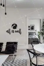 All Is Well Yazılı Dekoratif Ahşap Tablo - Görsel 2