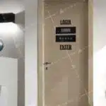 Login, Admin, Password, Enter Figürlü Dekoratif Ahşap Tablo