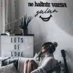 Ne Haliniz Varsa Gülün Yazılı Dekoratif Ahşap Tablo