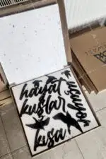 Ne Haliniz Varsa Gülün Yazılı Dekoratif Ahşap Tablo - Görsel 4