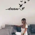 Dream Yazılı Dekoratif Ahşap Tablo