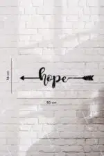 Hope Yazılı Dekoratif Ahşap Tablo - Görsel 3