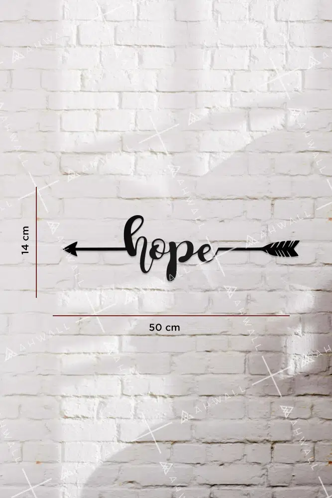 Hope Yazılı Dekoratif Ahşap Tablo - Görsel 3