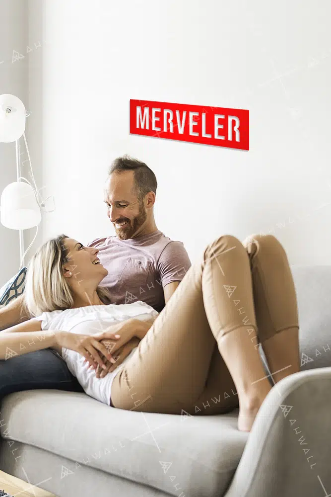 Merveler Yazılı Dekoratif Ahşap Tablo - Görsel 2