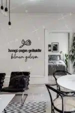 Hangi Çağın Gelişidir Bilmem Gülüşün Yazılı Dekoratif Ahşap Tablo