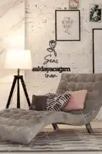Seni Saklayacağım İnan Yazılı Dekoratif Ahşap Tablo