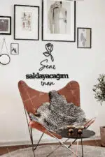 Seni Saklayacağım İnan Yazılı Dekoratif Ahşap Tablo - Görsel 2