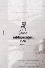 Seni Saklayacağım İnan Yazılı Dekoratif Ahşap Tablo - Görsel 3