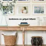 Kalbimin En Güzel Köşesi Yazılı Dekoratif Ahşap Tablo