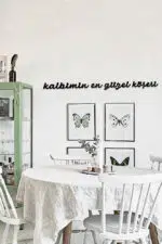 Kalbimin En Güzel Köşesi Yazılı Dekoratif Ahşap Tablo - Görsel 2