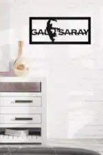 Galatasaray ve Atatürk Figürlü Dekoratif Ahşap Tablo - Görsel 2