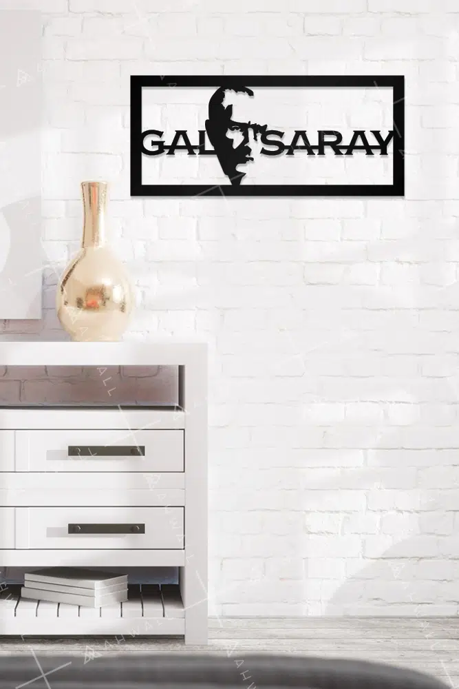 Galatasaray ve Atatürk Figürlü Dekoratif Ahşap Tablo - Görsel 2