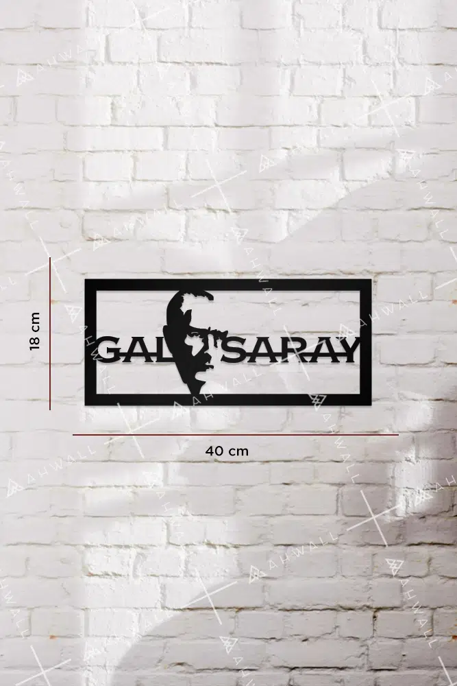 Galatasaray ve Atatürk Figürlü Dekoratif Ahşap Tablo - Görsel 3