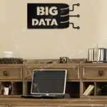 Big Data Yazılı Dekoratif Ahşap Tablo