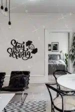 Stay Strong Yazılı Dekoratif Ahşap Tablo