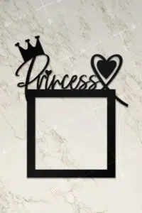 Ahşap Priz Çerçevesi Princess Temalı - Görsel 2