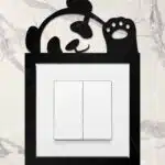 Ahşap Priz Çerçevesi Panda Temalı