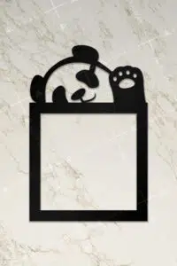 Ahşap Priz Çerçevesi Panda Temalı - Görsel 2
